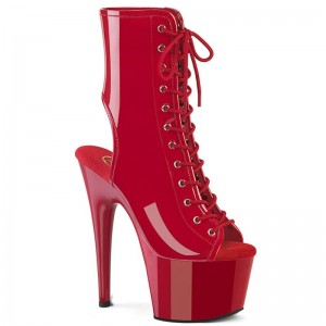 Pleaser Adore-1016 Laarzen Dames Rood | CTHUP-BE