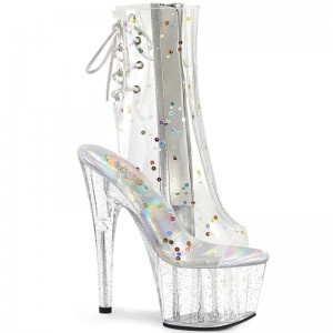 Pleaser Adore-1018C-2 Laarzen Dames Clear | LTVDP-BE