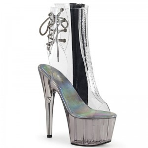 Pleaser Adore-1018CT Laarzen Dames Grijs | RPWDK-BE