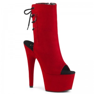Pleaser Adore-1018FS Laarzen Dames Rood | MGURB-BE
