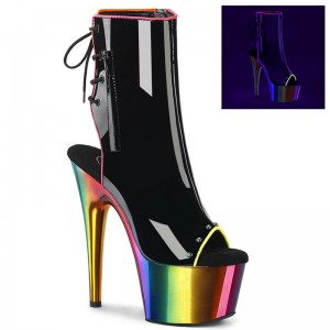 Pleaser Adore-1018RC-02 Laarzen Dames Zwart Gekleurd | UAGZH-BE