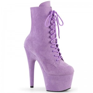 Pleaser Adore-1020FS Faux Suede Laarzen Dames Paars | UHSWY-BE