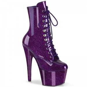 Pleaser Adore-1020GP Laarzen Dames Paars | GIKAE-BE