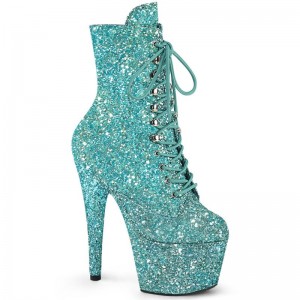 Pleaser Adore-1020GWR Laarzen Dames Turquoise | CZIMF-BE