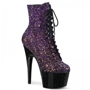Pleaser Adore-1020OMBG Laarzen Dames Paars Zwart | DLZEV-BE