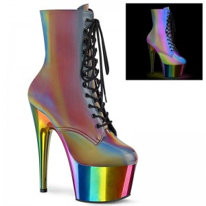 Pleaser Adore-1020RC-REFL Laarzen Dames Gekleurd | WJVDK-BE