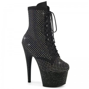 Pleaser Adore-1020RM Laarzen Dames Zwart | YSBUD-BE