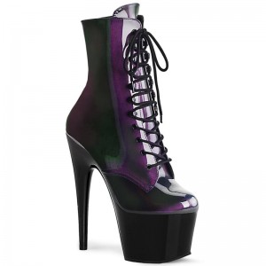 Pleaser Adore-1020SHG Laarzen Dames Paars Zwart | TSKOX-BE