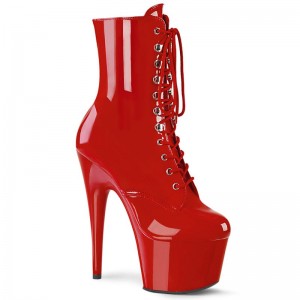 Pleaser Adore-1020 Laarzen Dames Rood | NCGBU-BE