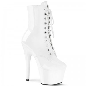 Pleaser Adore-1020 Laarzen Dames Wit | EBPVH-BE