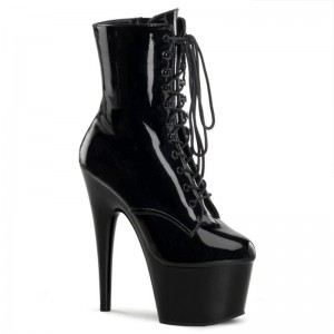 Pleaser Adore-1020 Laarzen Dames Zwart | QEKCX-BE