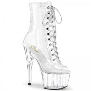 Pleaser Adore-1021C Laarzen Dames Clear | RDPTZ-BE