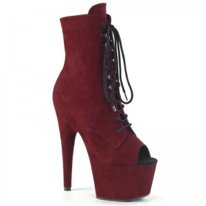 Pleaser Adore-1021FS Laarzen Dames Bordeaux | QWKXC-BE