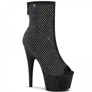 Pleaser Adore-1031GM Laarzen Dames Zwart | QSYIN-BE