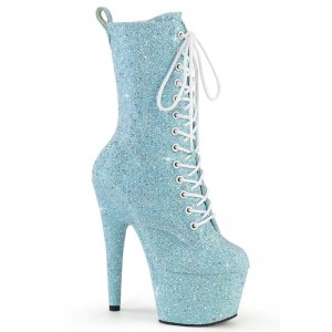 Pleaser Adore-1040GR Laarzen Dames Blauw | YCSKH-BE