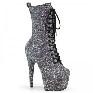 Pleaser Adore-1040GR Laarzen Dames Zwart | EGTUF-BE