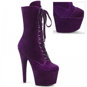Pleaser Adore-1045VEL Laarzen Dames Paars | GXUQW-BE