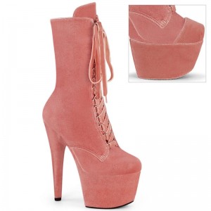 Pleaser Adore-1045VEL Laarzen Dames Roze | KSFQA-BE