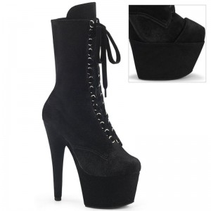 Pleaser Adore-1045VEL Laarzen Dames Zwart | WJFGS-BE