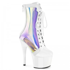 Pleaser Adore-1047 Laarzen Dames Wit | KTRFY-BE
