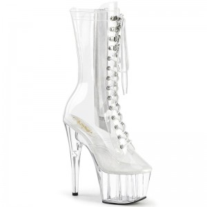 Pleaser Adore-1050C Laarzen Dames Clear | CLOFZ-BE