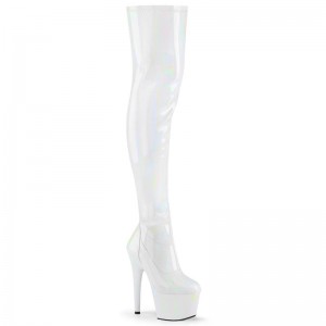 Pleaser Adore-3000HWR Hoge Hakken Dames Wit | EOINB-BE