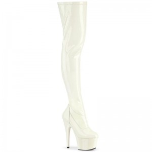 Pleaser Adore-3000 Hoge Hakken Dames Wit | QNLXU-BE