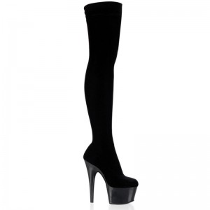 Pleaser Adore-3002 Hoge Hakken Dames Zwart | AMJLU-BE