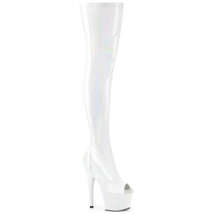 Pleaser Adore-3011HWR Hoge Hakken Dames Wit | QCBXU-BE