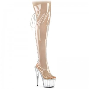 Pleaser Adore-3019C Hoge Hakken Dames Clear | FTYQG-BE