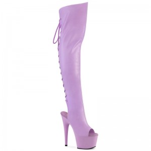 Pleaser Adore-3019 Faux Leather Hoge Hakken Dames Lavendel | CNZWF-BE