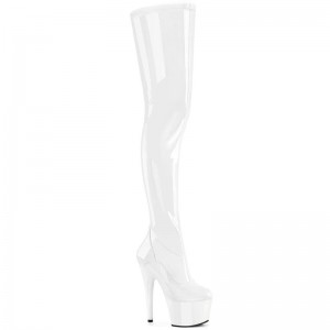 Pleaser Adore-4000 Hoge Hakken Dames Wit | AGPKV-BE