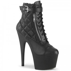 Pleaser Adore-700-05 Vegan Leather Laarzen Dames Zwart | MRTUC-BE