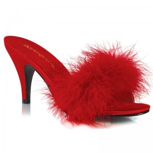 Pleaser Amour-03 Badslippers Dames Rood | BPZFT-BE