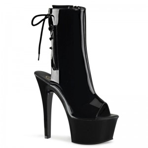 Pleaser Aspire-1018 Laarzen Dames Zwart | UZFGM-BE