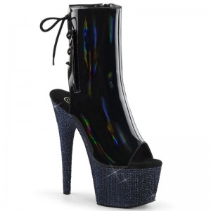 Pleaser Bejeweled-1018DM-7 Laarzen Dames Zwart | XDKPO-BE
