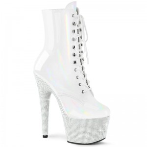 Pleaser Bejeweled-1020-7 Laarzen Dames Wit | QSWAF-BE