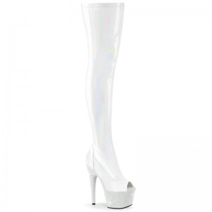 Pleaser Bejeweled-3011-7 Hoge Hakken Dames Wit | ERPJV-BE