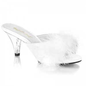 Pleaser Belle-301F Badslippers Dames Wit | FHDVR-BE