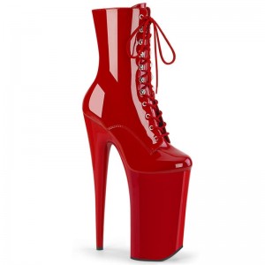 Pleaser Beyond-1020 Laarzen Dames Rood | KGYVE-BE