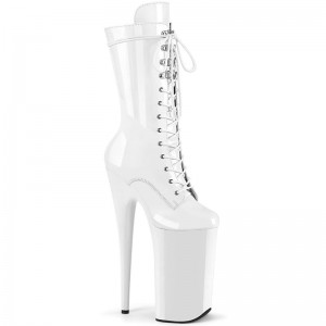 Pleaser Beyond-1050 Laarzen Dames Wit | HKBAE-BE