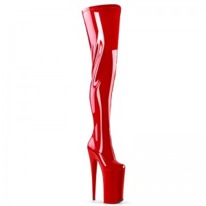 Pleaser Beyond-4000 Hoge Hakken Dames Rood | LHGBM-BE