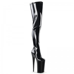 Pleaser Beyond-4000 Hoge Hakken Dames Zwart | ZPDOA-BE