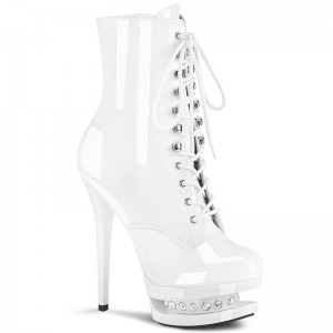 Pleaser Blondie-R-1020 Laarzen Dames Wit | CLZKM-BE
