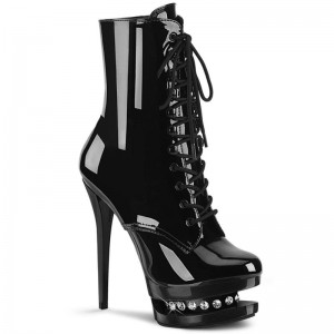 Pleaser Blondie-R-1020 Laarzen Dames Zwart | QLNPT-BE