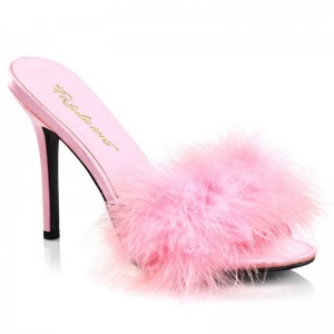 Pleaser Classique-01F Badslippers Dames Roze | RMBHX-BE