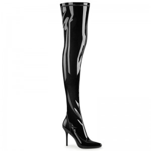 Pleaser Classique-3000 Hoge Hakken Dames Zwart | JBMOX-BE