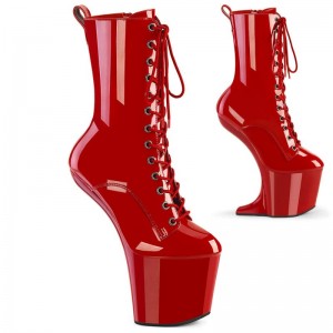 Pleaser Craze-1040 Laarzen Dames Rood | KXUDW-BE