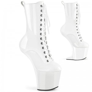 Pleaser Craze-1040 Laarzen Dames Wit | SKITM-BE