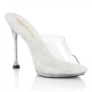 Pleaser Cupid-401 Badslippers Dames Clear | ULNKX-BE